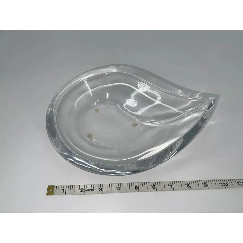 Orrefors Skai Crystal Drop Bowl by Martti Rytkonen‎ 3